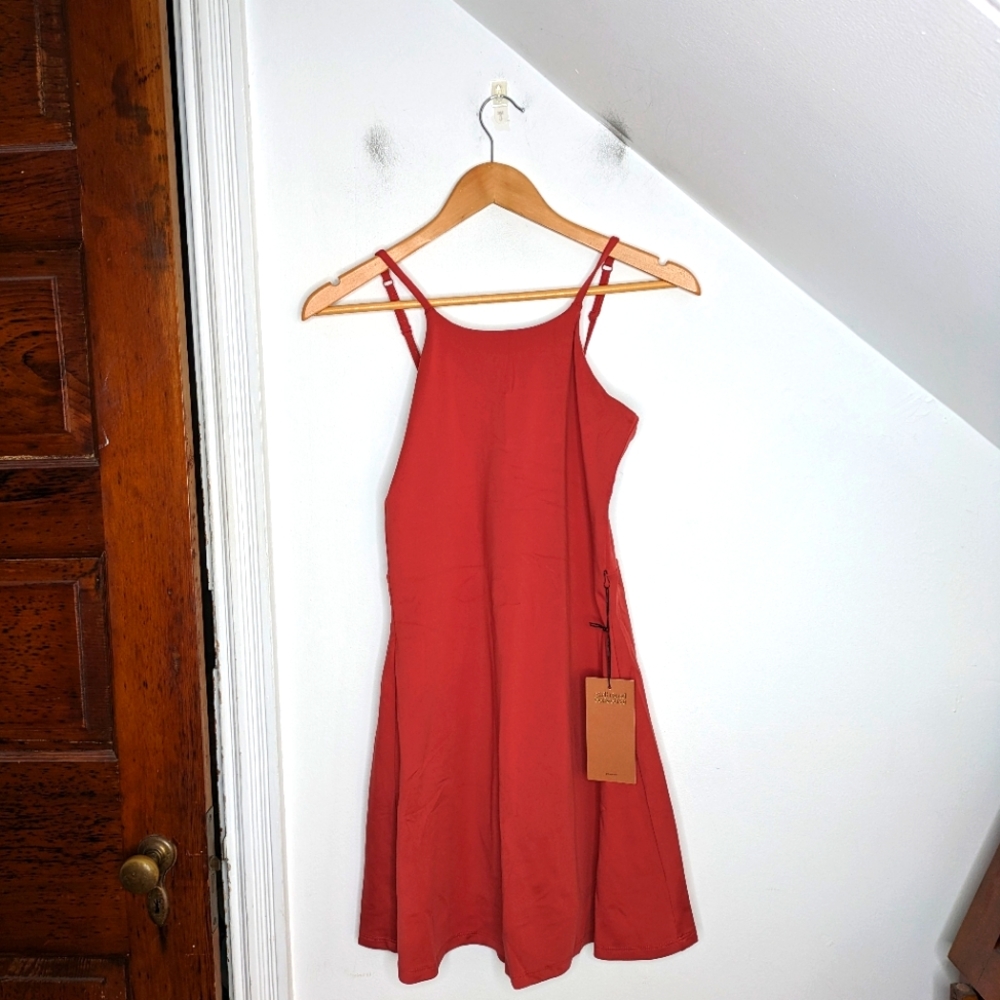 CGIRLFRIEND COLLECTIVE Lava Naomi Strappy Workout Compression Dress NEW Size L